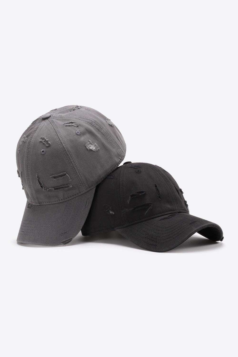Distressed Adjustable Baseball Cap BLUE ZONE PLANET