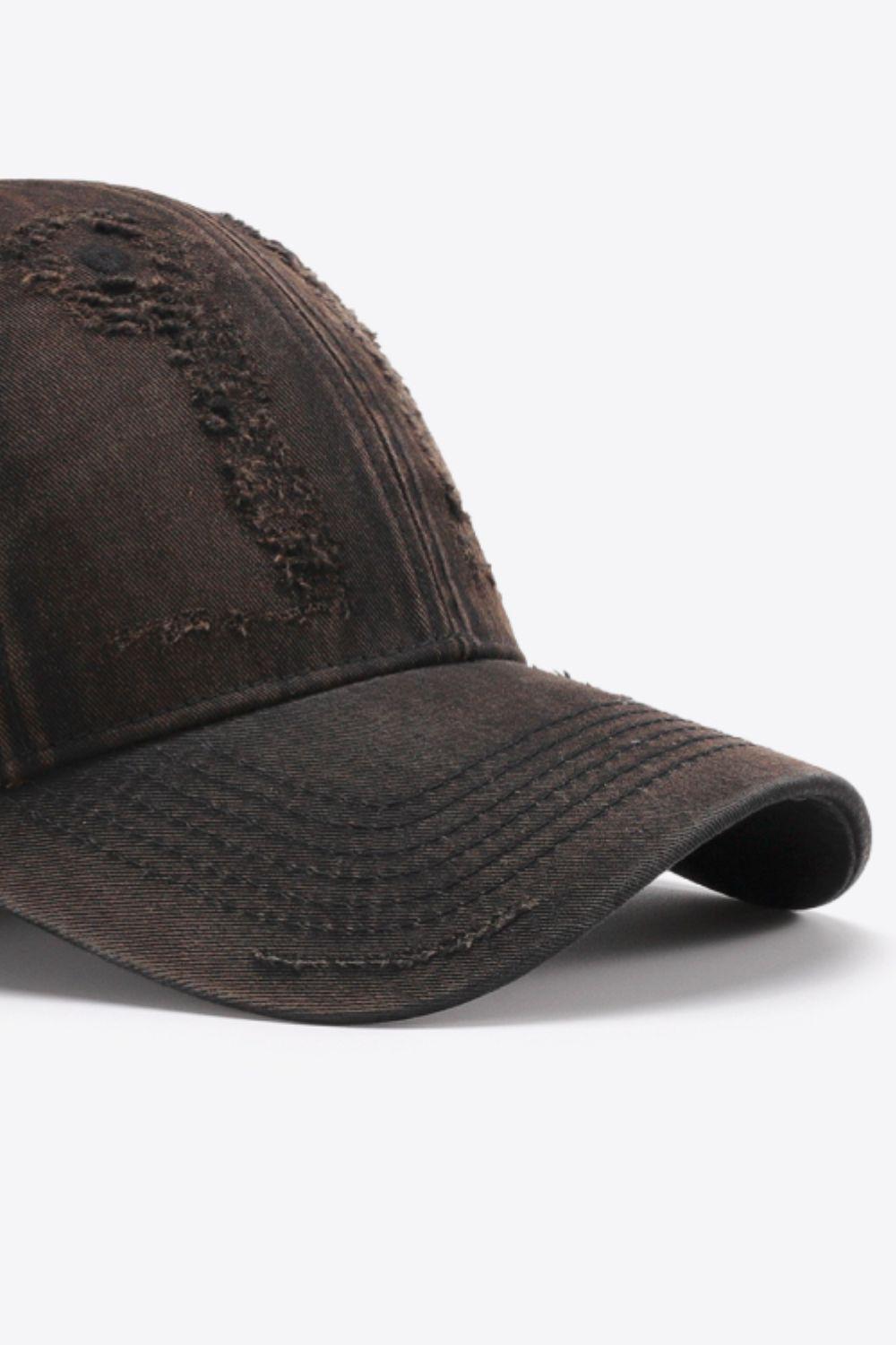 Distressed Adjustable Baseball Cap BLUE ZONE PLANET