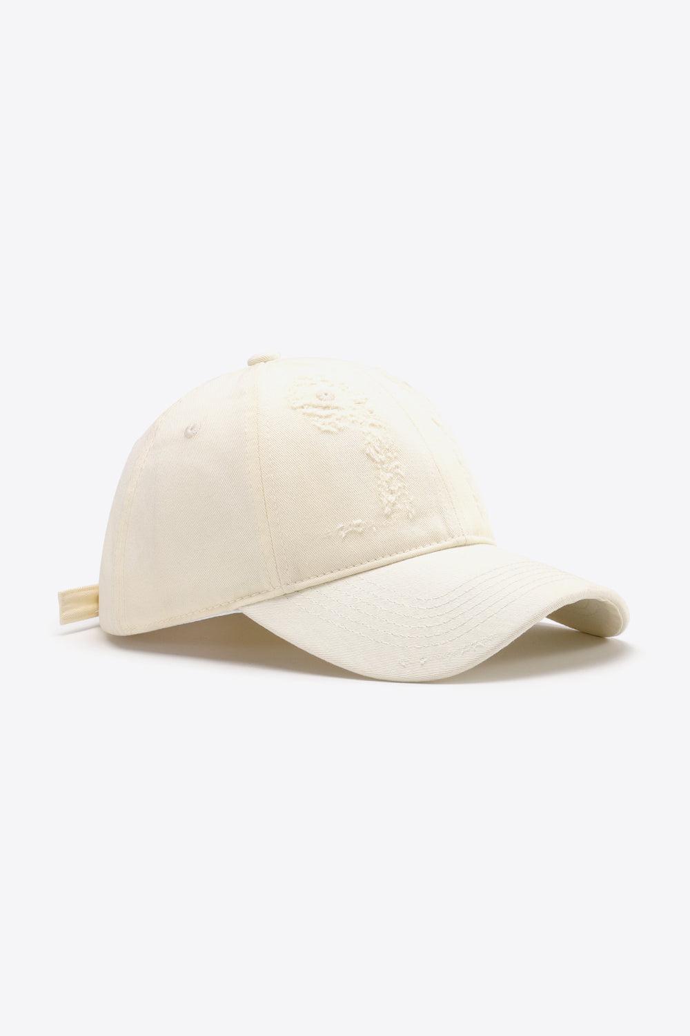 Distressed Adjustable Baseball Cap BLUE ZONE PLANET