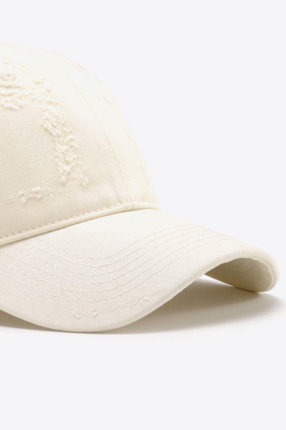 Distressed Adjustable Baseball Cap BLUE ZONE PLANET