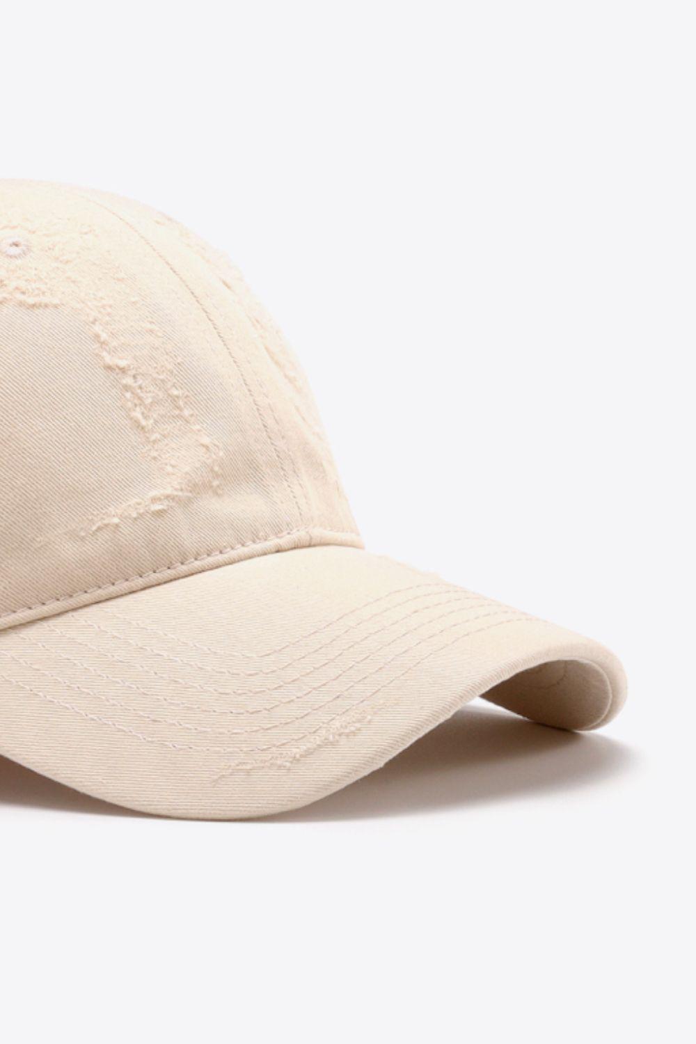Distressed Adjustable Baseball Cap BLUE ZONE PLANET