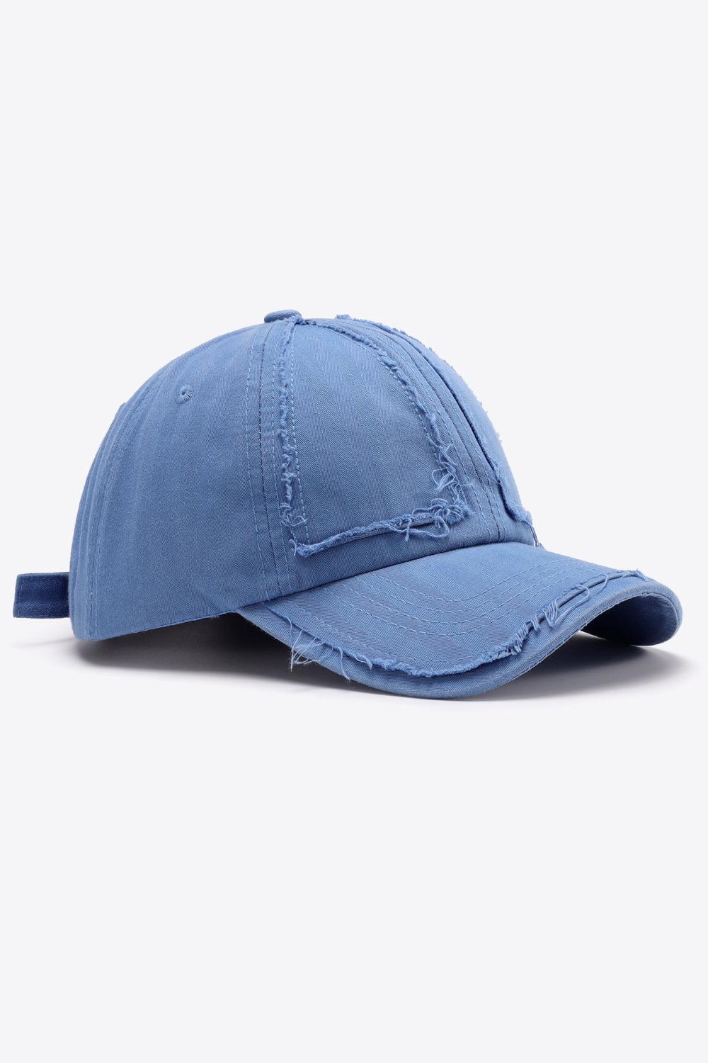 Distressed Adjustable Baseball Cap BLUE ZONE PLANET