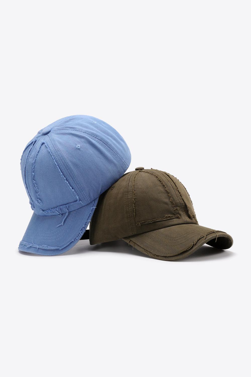Distressed Adjustable Baseball Cap BLUE ZONE PLANET