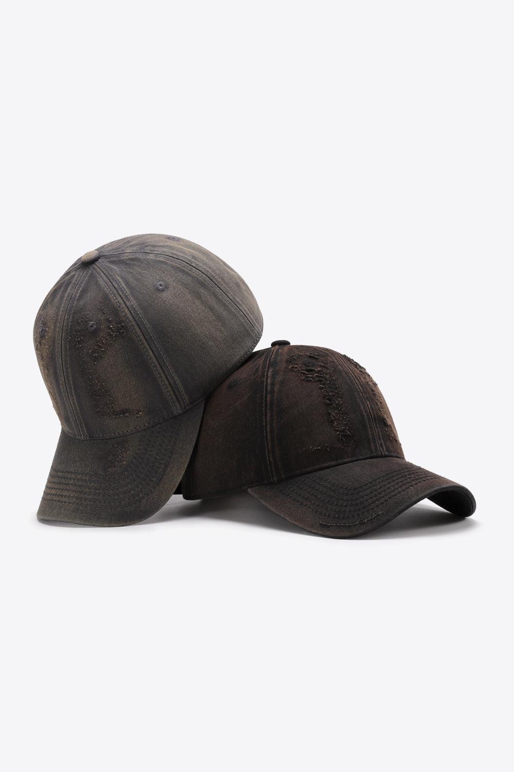 Distressed Adjustable Baseball Cap BLUE ZONE PLANET