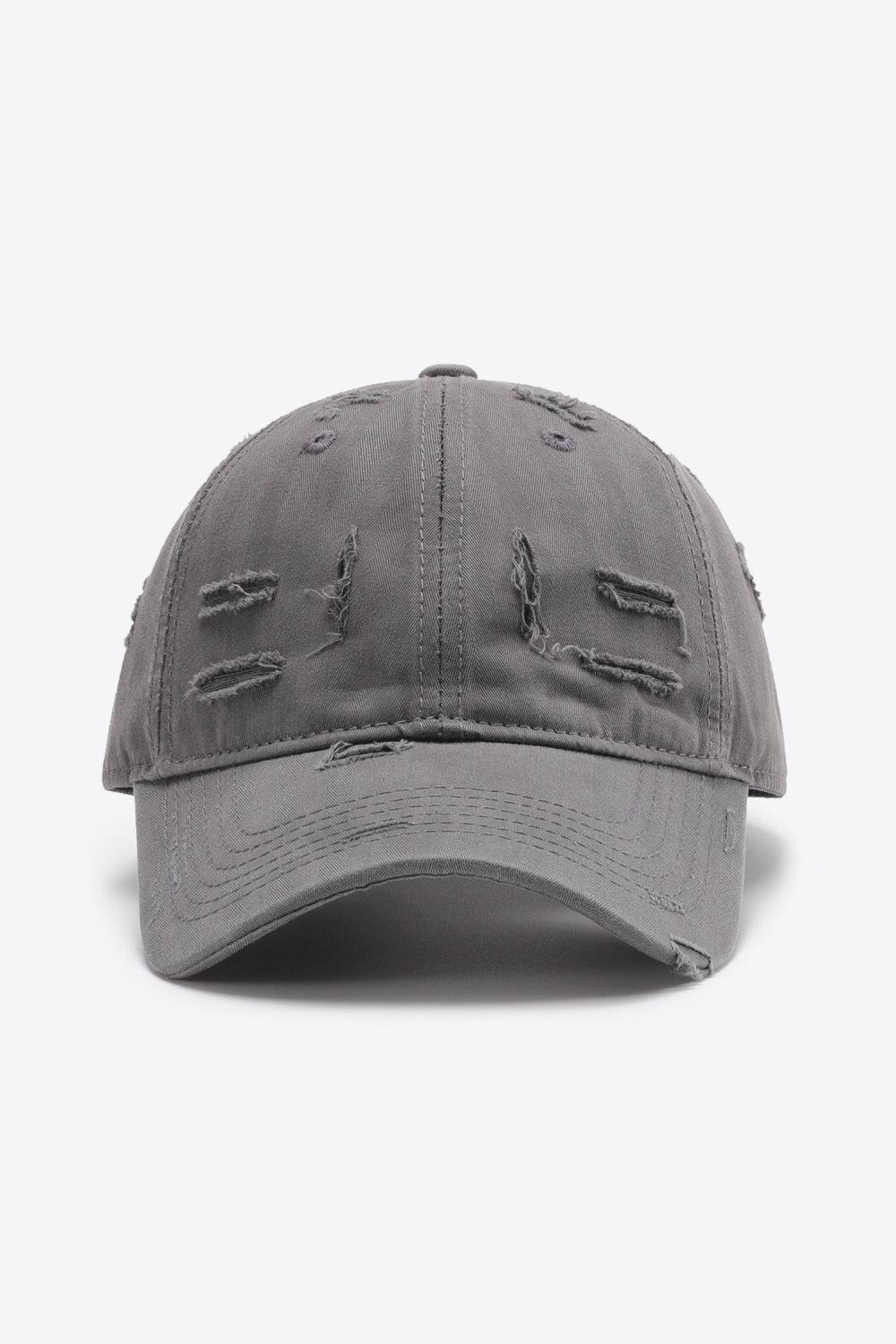 Distressed Adjustable Baseball Cap BLUE ZONE PLANET
