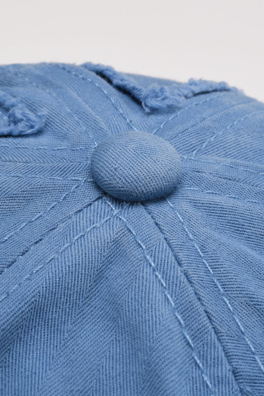 Distressed Adjustable Baseball Cap BLUE ZONE PLANET
