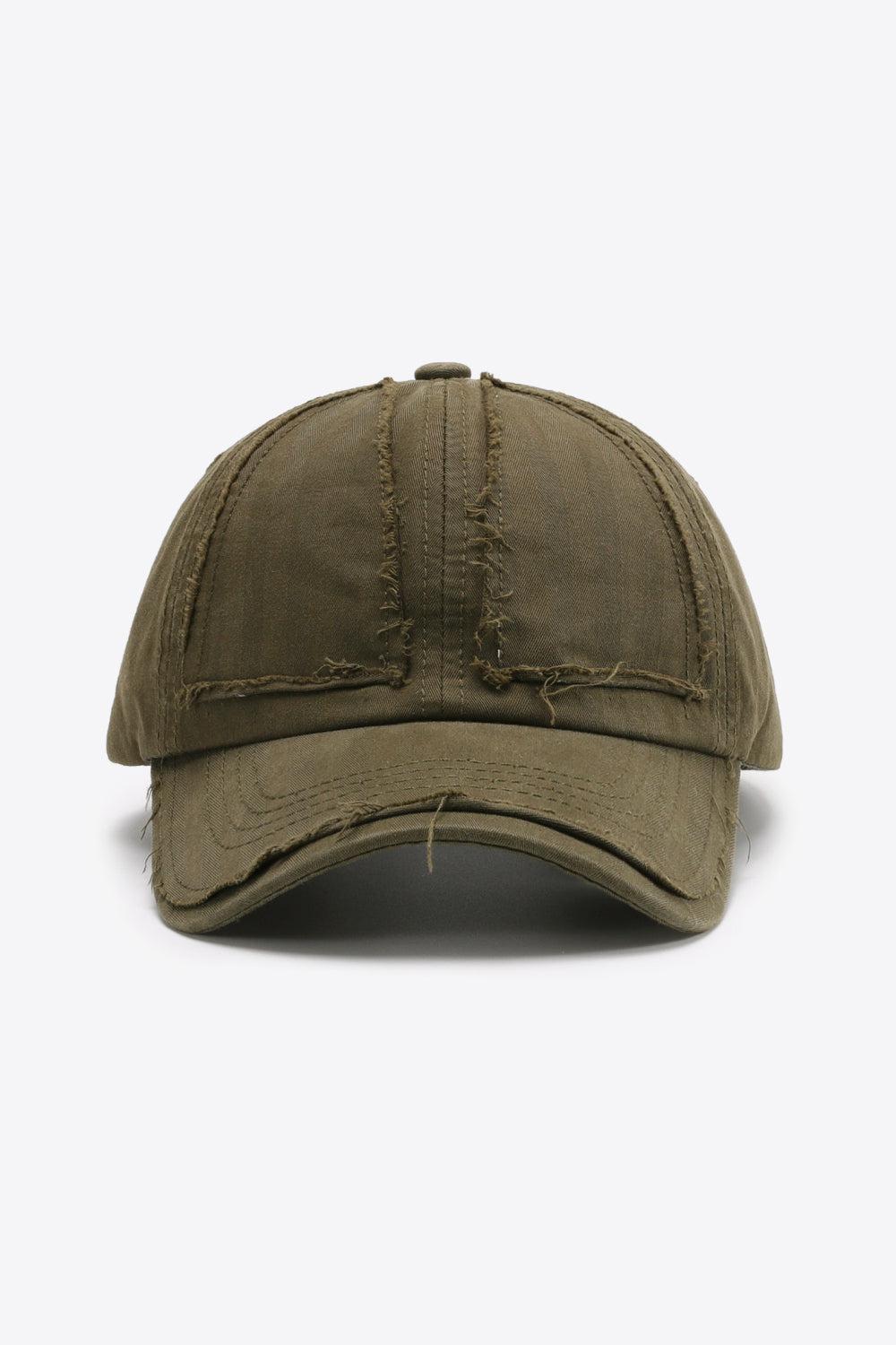Distressed Adjustable Baseball Cap BLUE ZONE PLANET