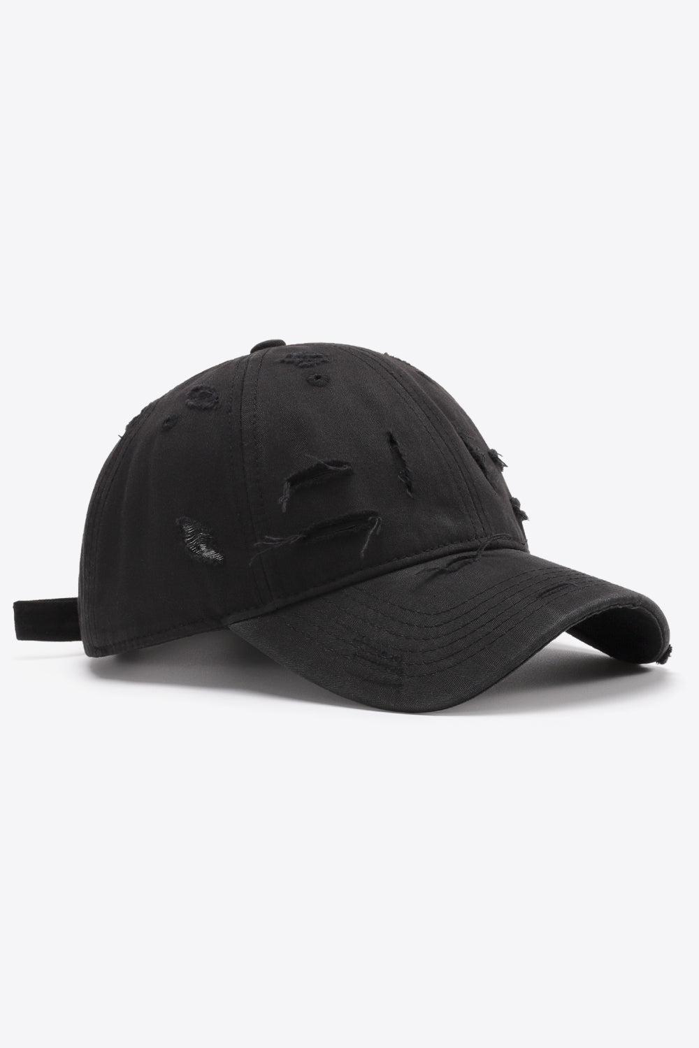 Distressed Adjustable Baseball Cap BLUE ZONE PLANET
