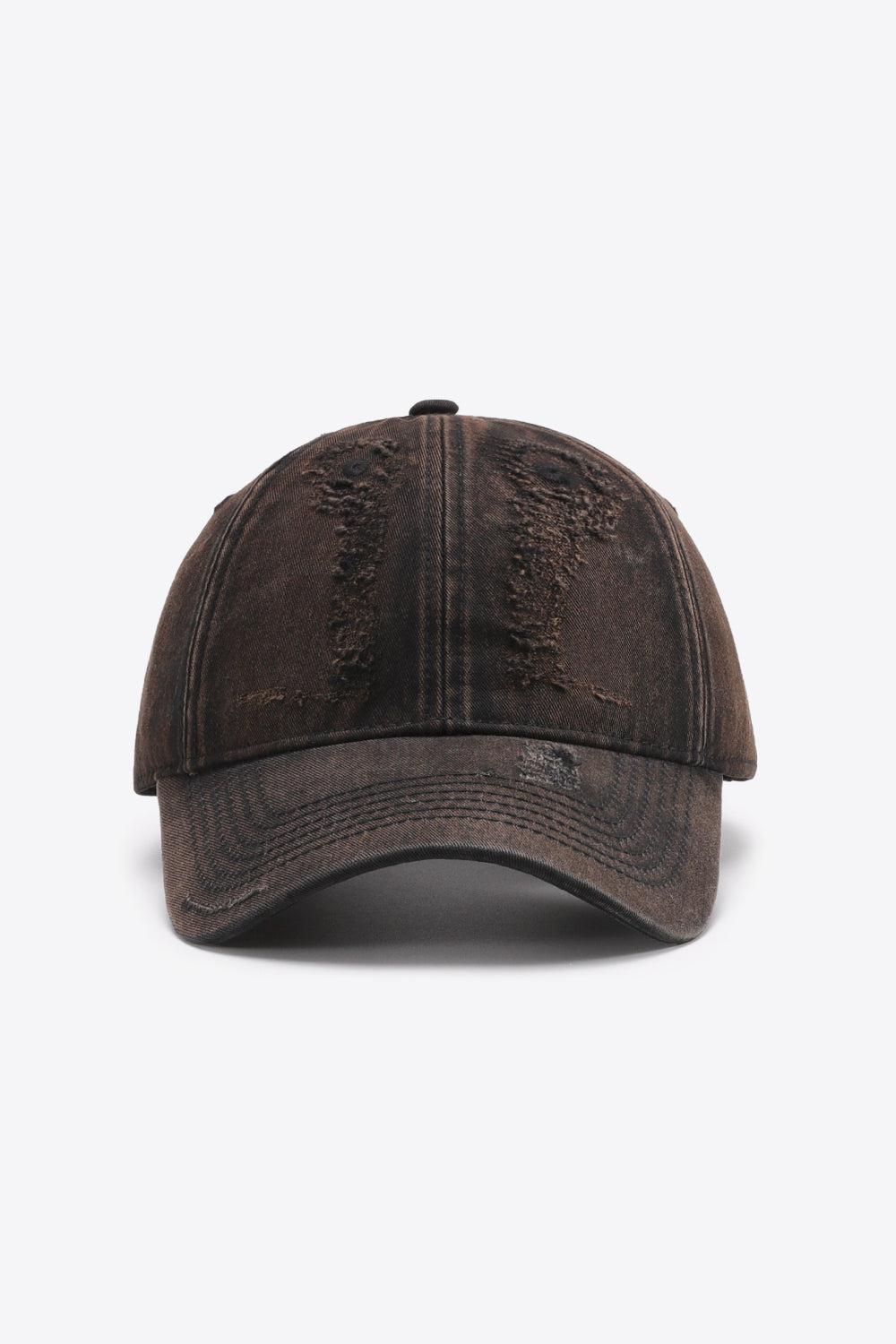 Distressed Adjustable Baseball Cap BLUE ZONE PLANET