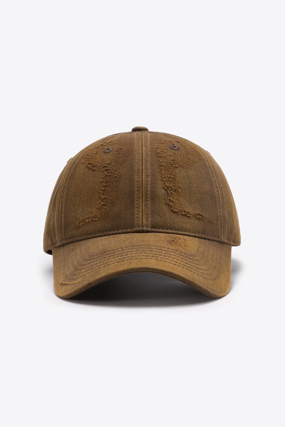 Distressed Adjustable Baseball Cap BLUE ZONE PLANET
