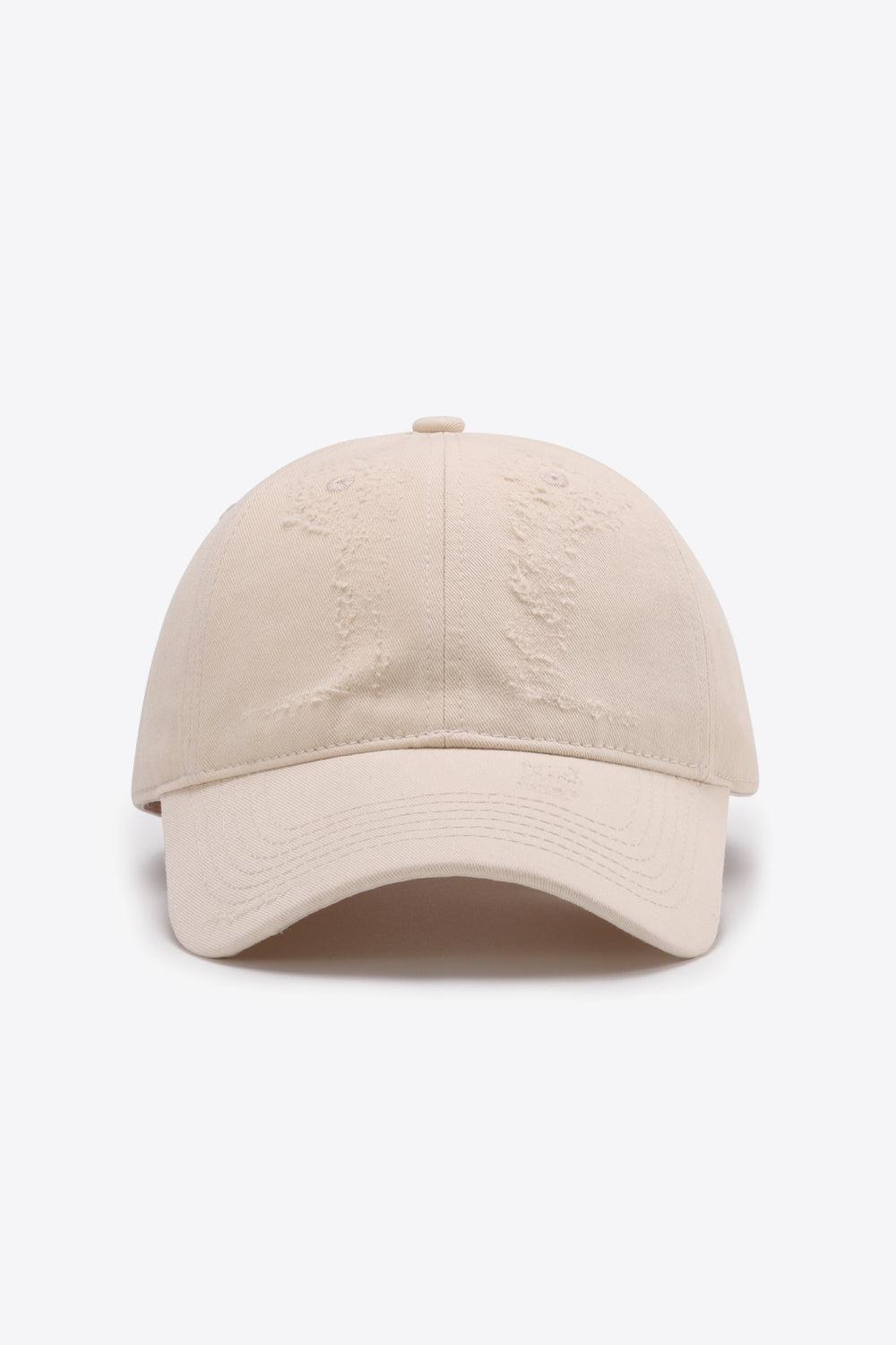 Distressed Adjustable Baseball Cap BLUE ZONE PLANET