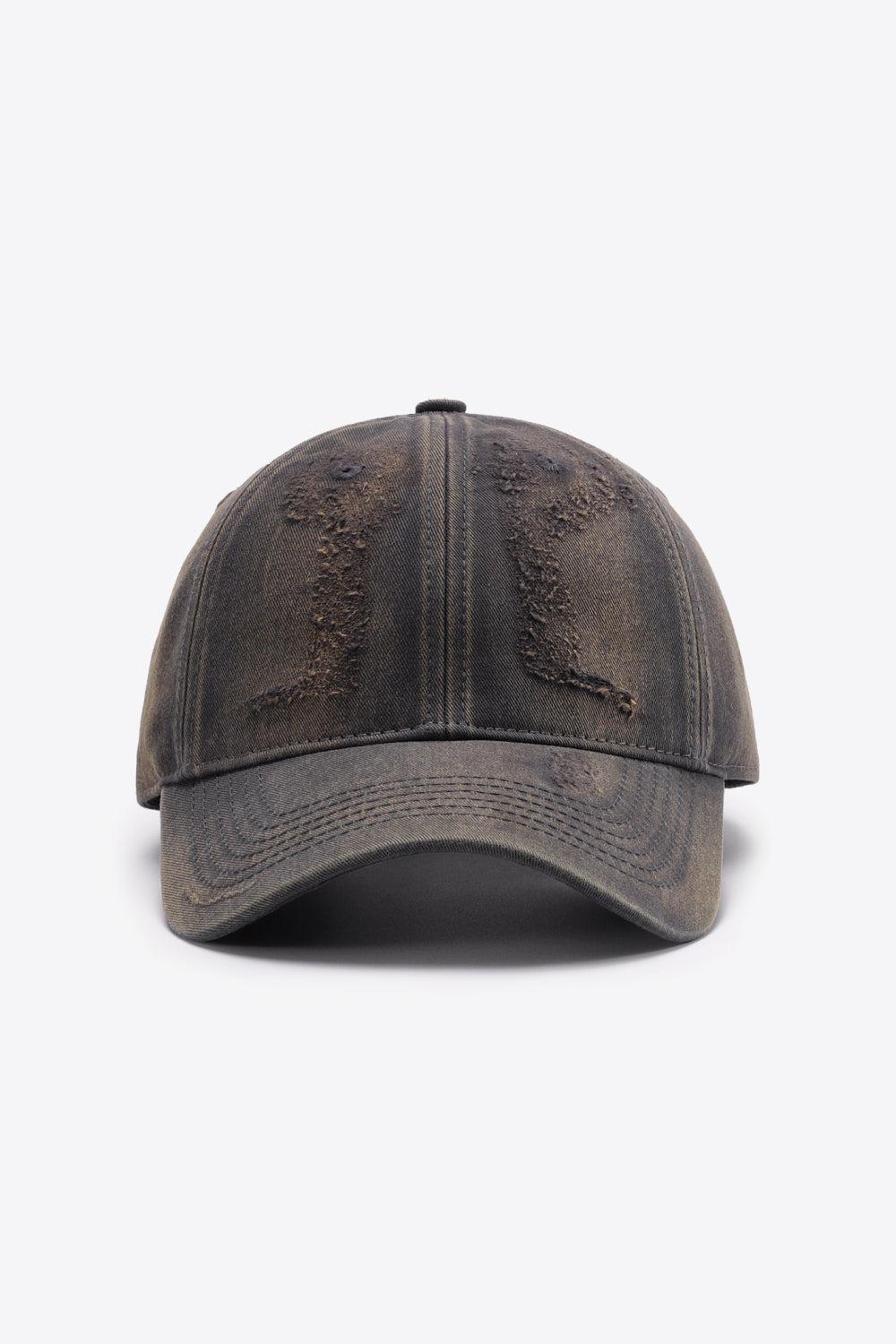 Distressed Adjustable Baseball Cap BLUE ZONE PLANET