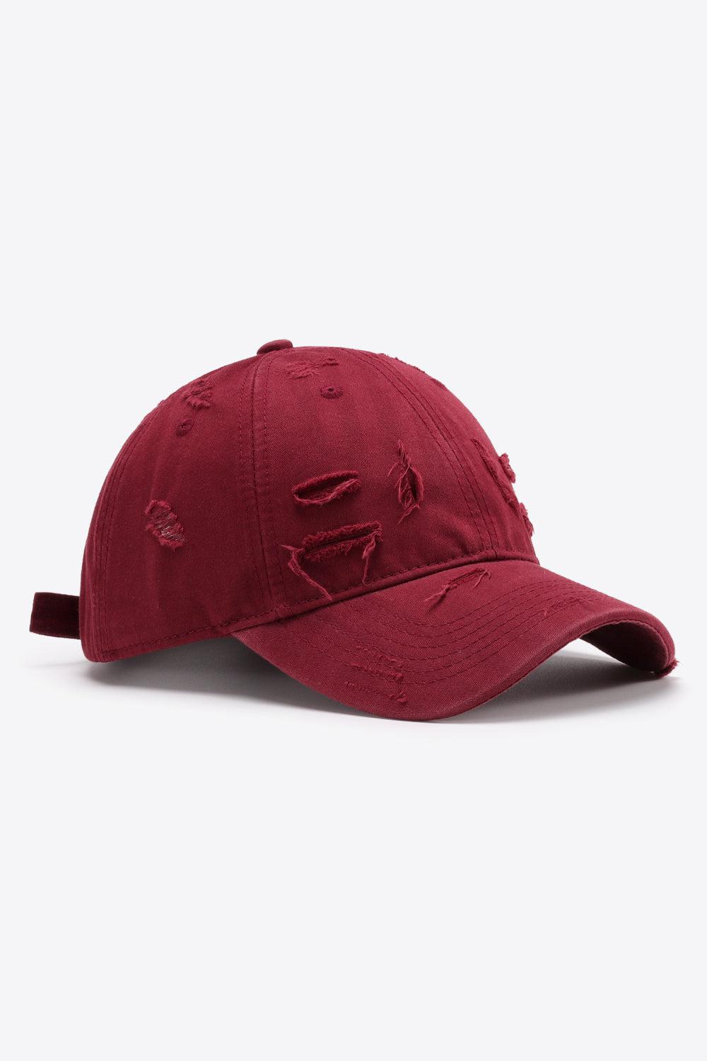 Distressed Adjustable Baseball Cap BLUE ZONE PLANET