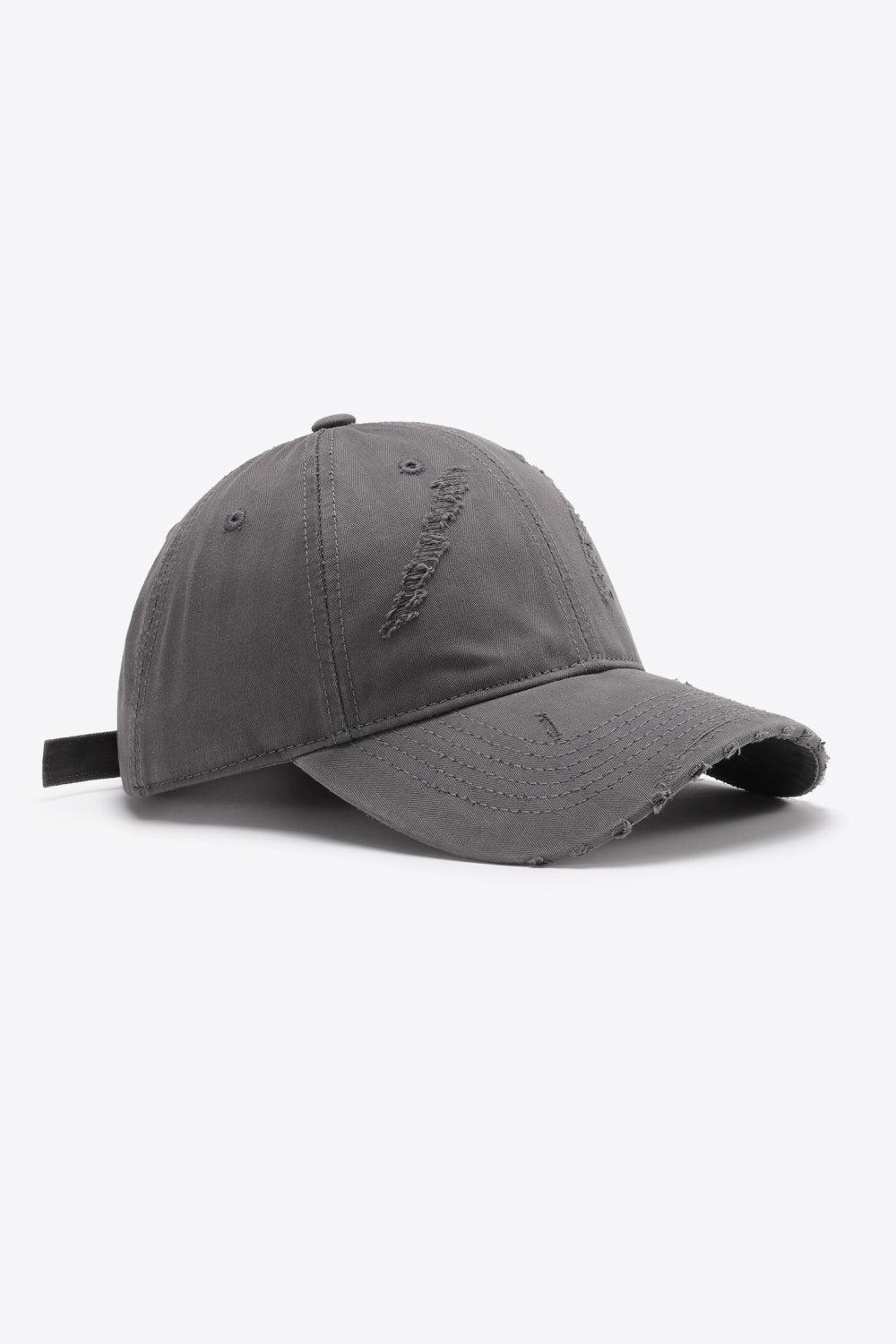Distressed Adjustable Baseball Cap BLUE ZONE PLANET