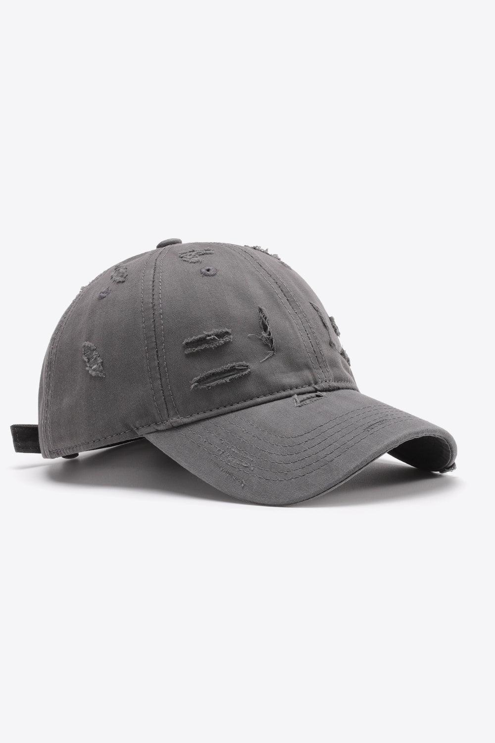 Distressed Adjustable Baseball Cap BLUE ZONE PLANET