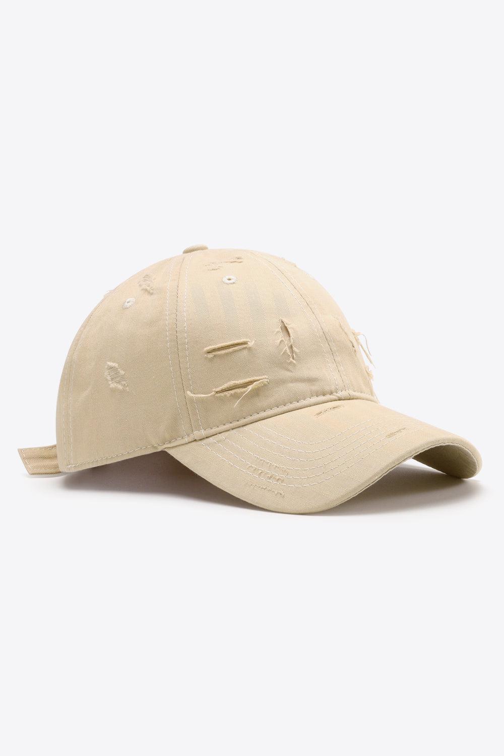 Distressed Adjustable Baseball Cap BLUE ZONE PLANET