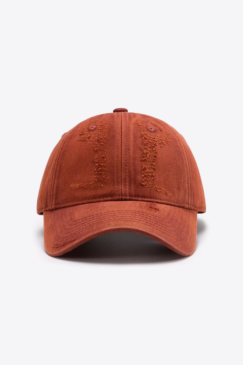 Distressed Adjustable Baseball Cap BLUE ZONE PLANET