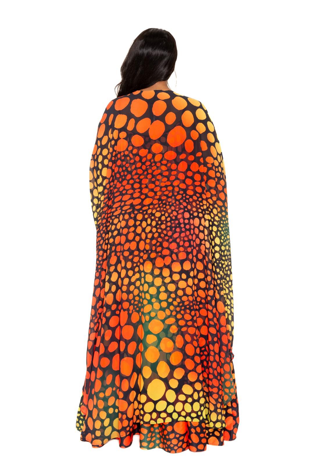 Dot Robe With Wrist Band Blue Zone Planet