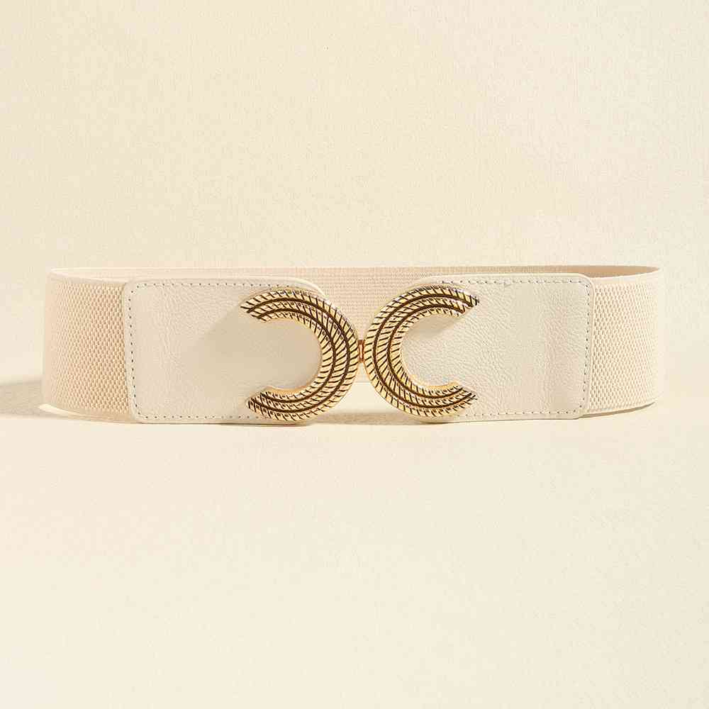 Double C Buckle Elastic Belt BLUE ZONE PLANET
