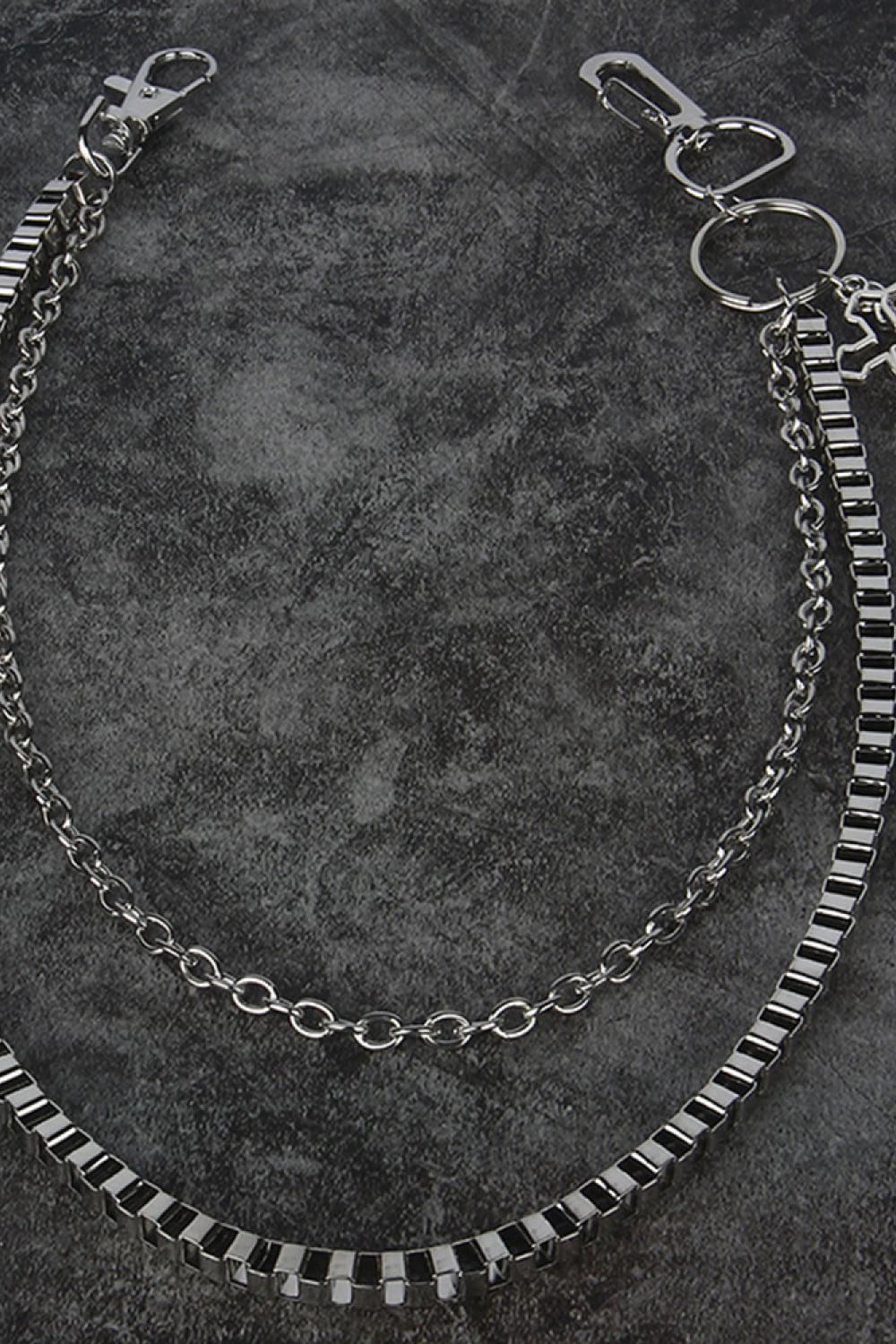 Double-Layered Cross Waist Chain BLUE ZONE PLANET