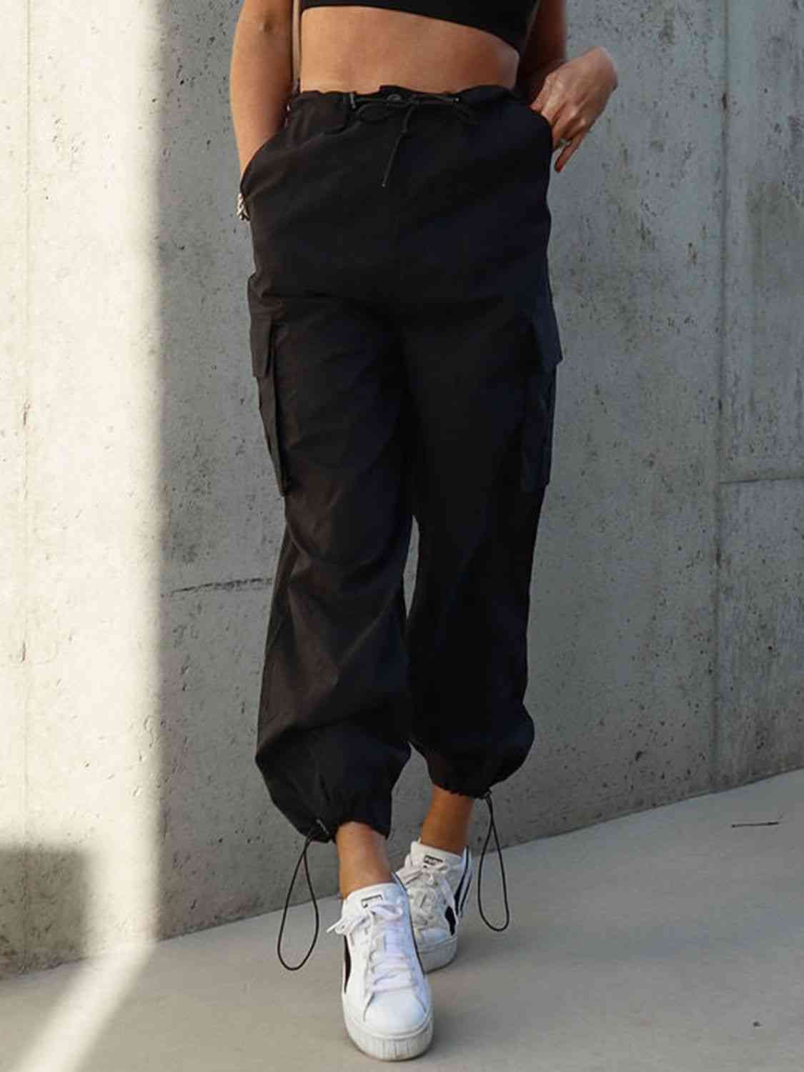 Drawstring Pants with Pockets BLUE ZONE PLANET