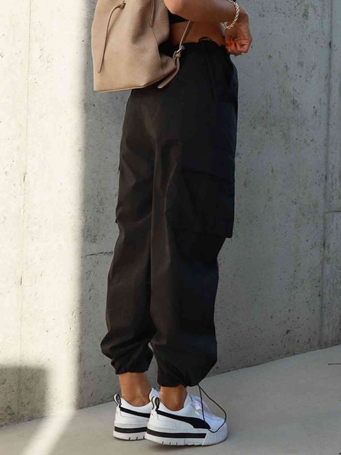 Drawstring Pants with Pockets BLUE ZONE PLANET