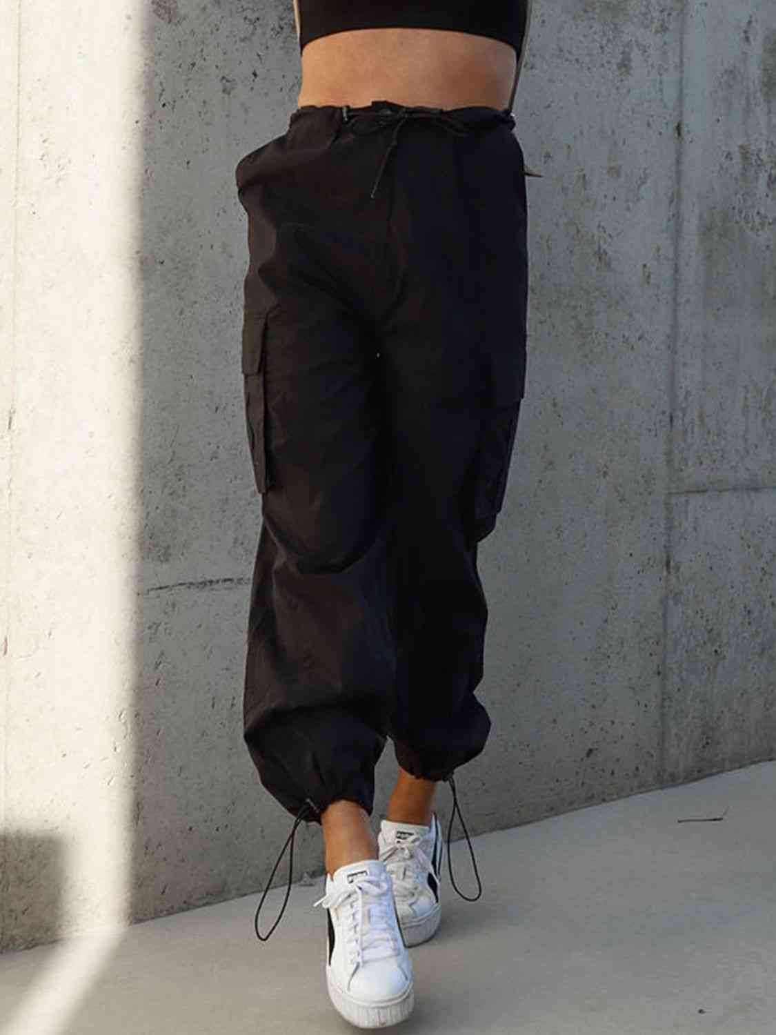 Drawstring Pants with Pockets BLUE ZONE PLANET