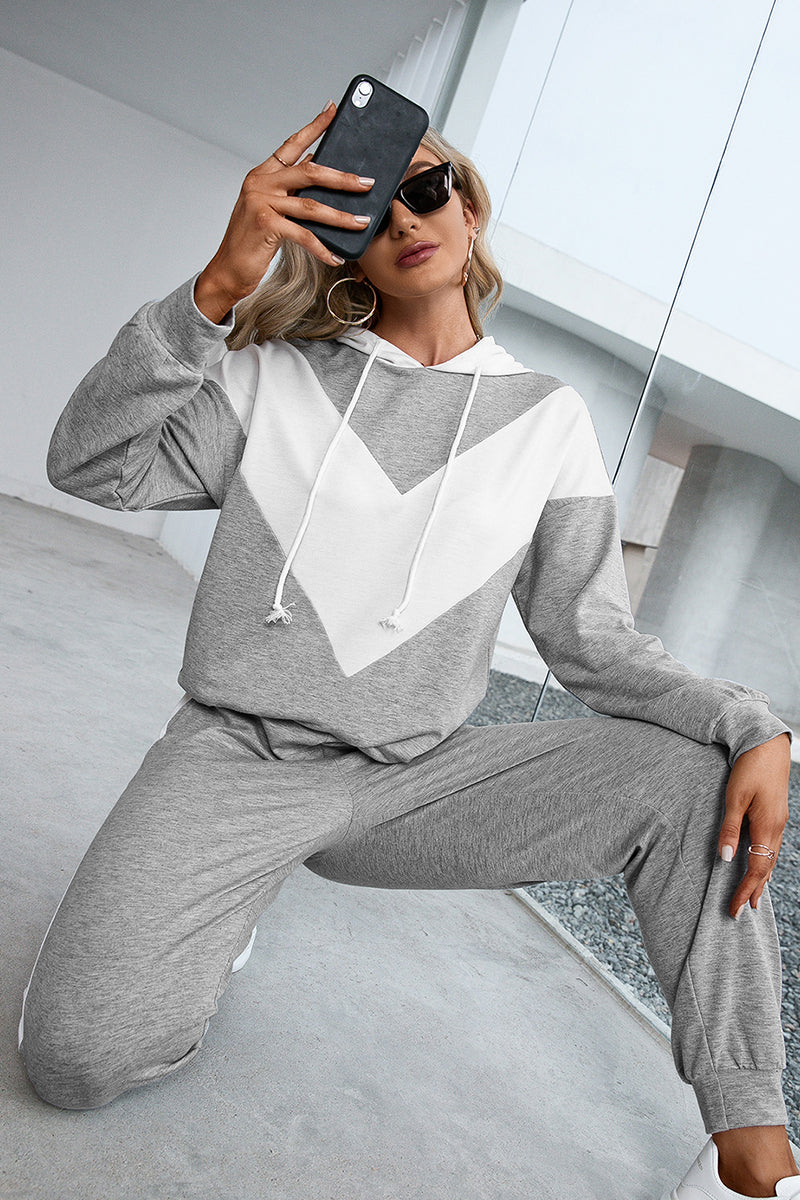 Dropped Shoulder Hoodie and Long Pants Set BLUE ZONE PLANET