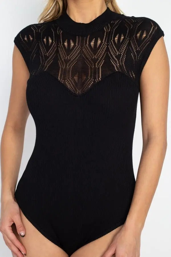 Ease Up Pointelle Bodysuit Blue Zone Planet