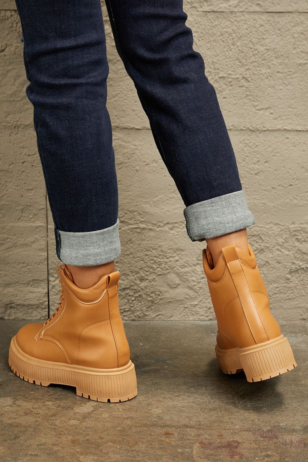 East Lion Corp Platform Combat Boots BLUE ZONE PLANET