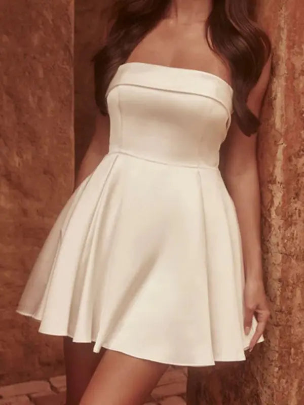 White Tube Mini Dress