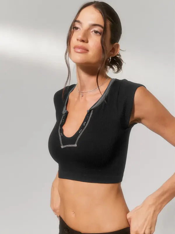 Emily's Knitted Half Cardigan Short Vest BLUE ZONE PLANET