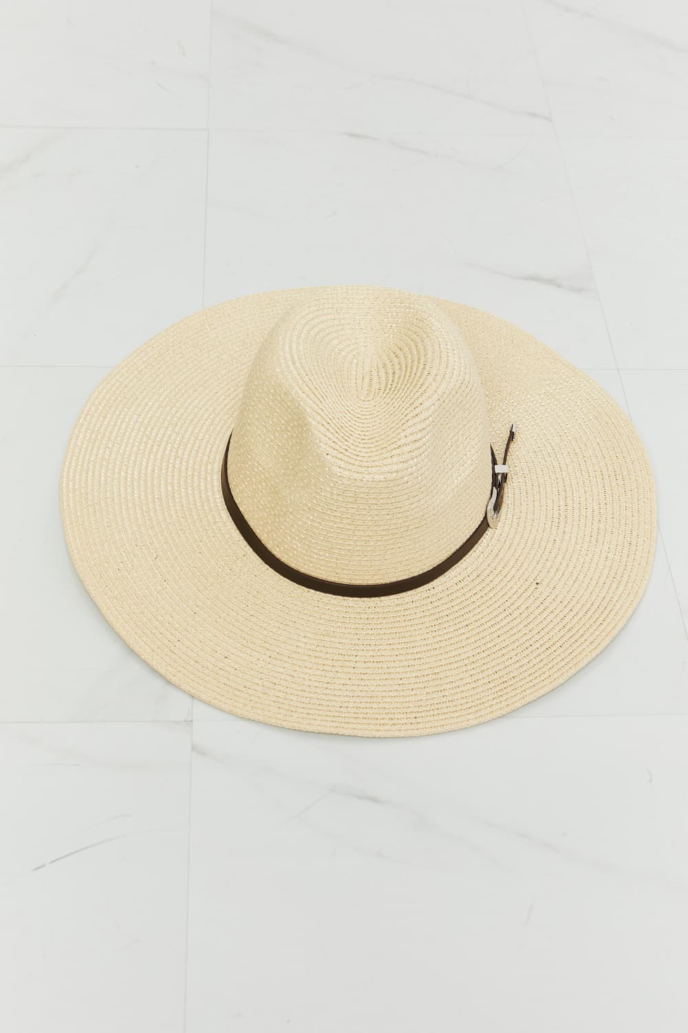 Fame Boho Summer Straw Fedora Hat BLUE ZONE PLANET