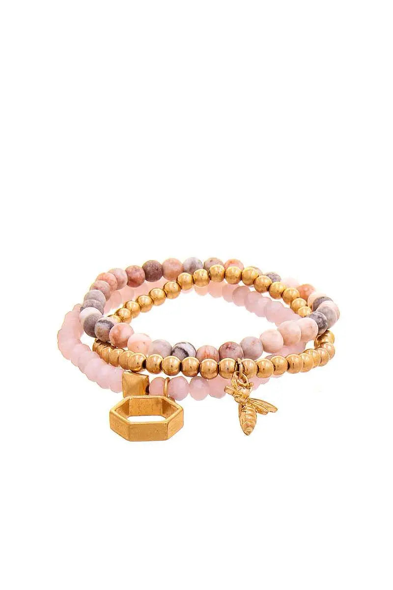 Feeling Preppy Beaded Bracelet Blue Zone Planet