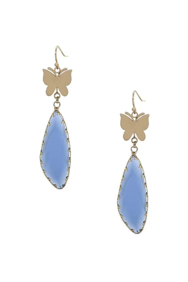 Fly Like A Butterfly Dangle Earring Blue Zone Planet