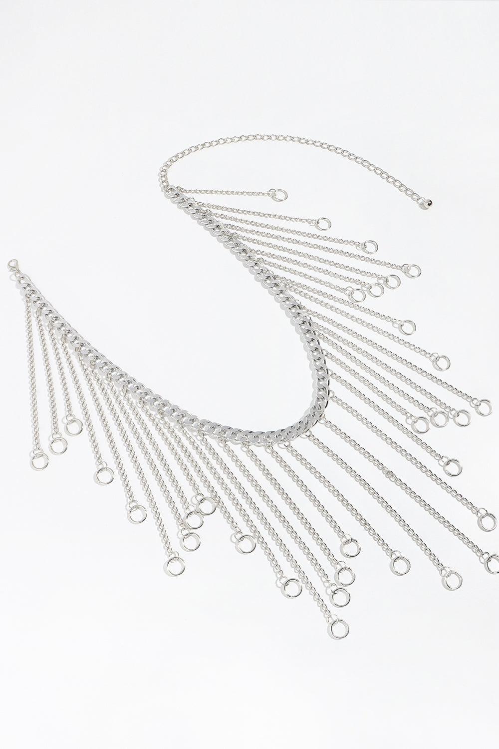 Fringe Chain Alloy Belt BLUE ZONE PLANET