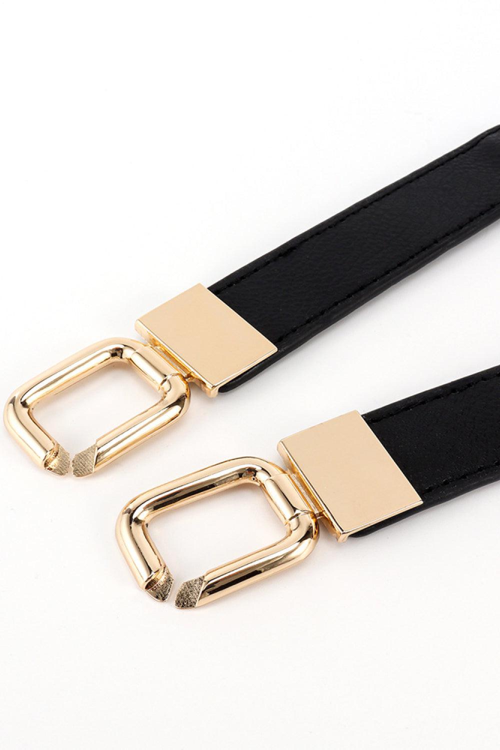 Geometric Double Buckle Elastic Belt BLUE ZONE PLANET