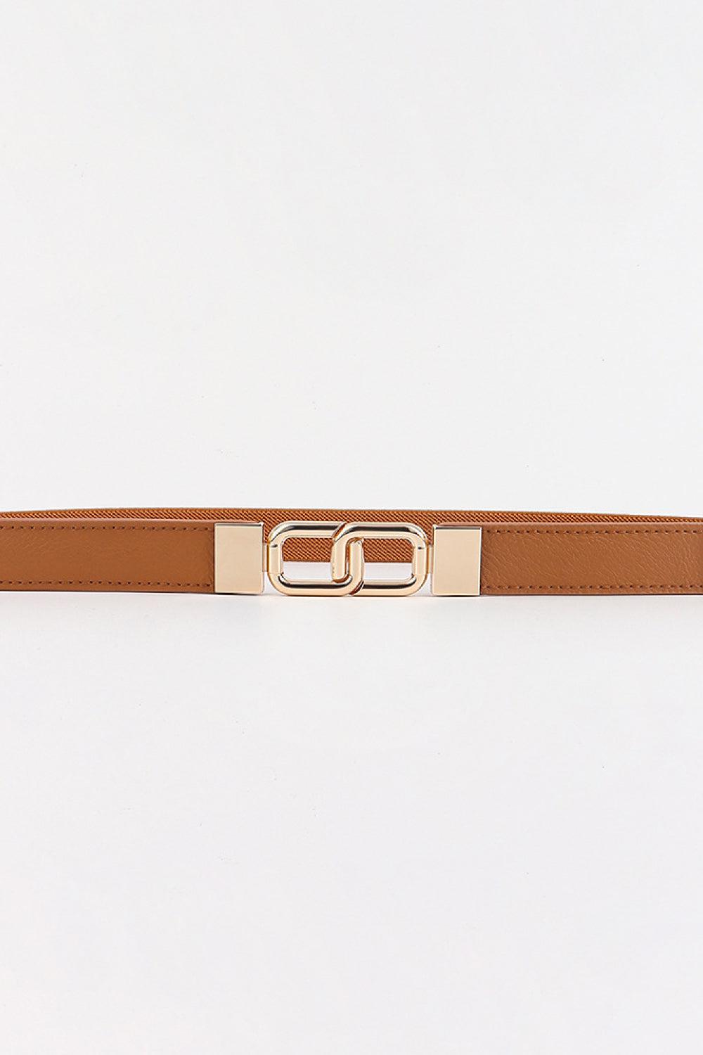 Geometric Double Buckle Elastic Belt BLUE ZONE PLANET