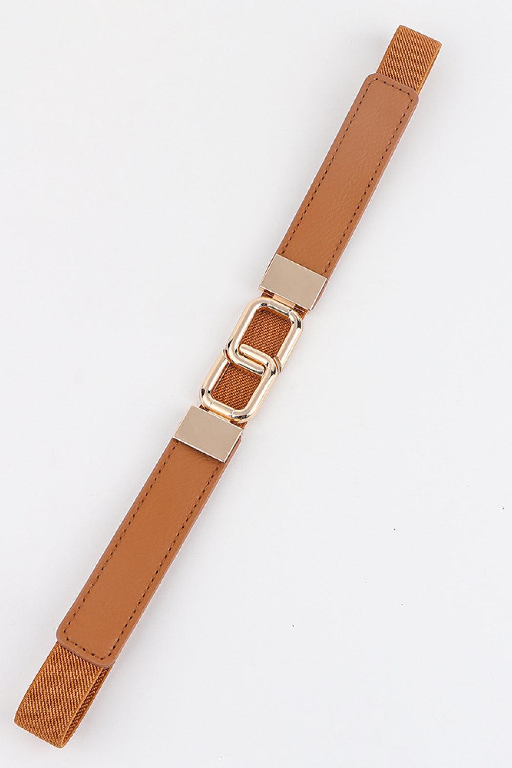 Geometric Double Buckle Elastic Belt BLUE ZONE PLANET