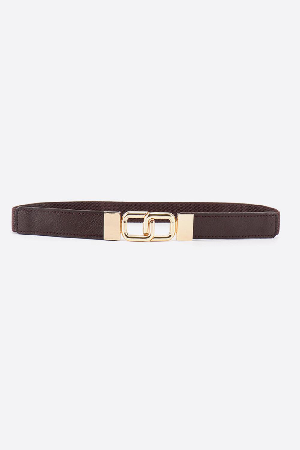 Geometric Double Buckle Elastic Belt BLUE ZONE PLANET