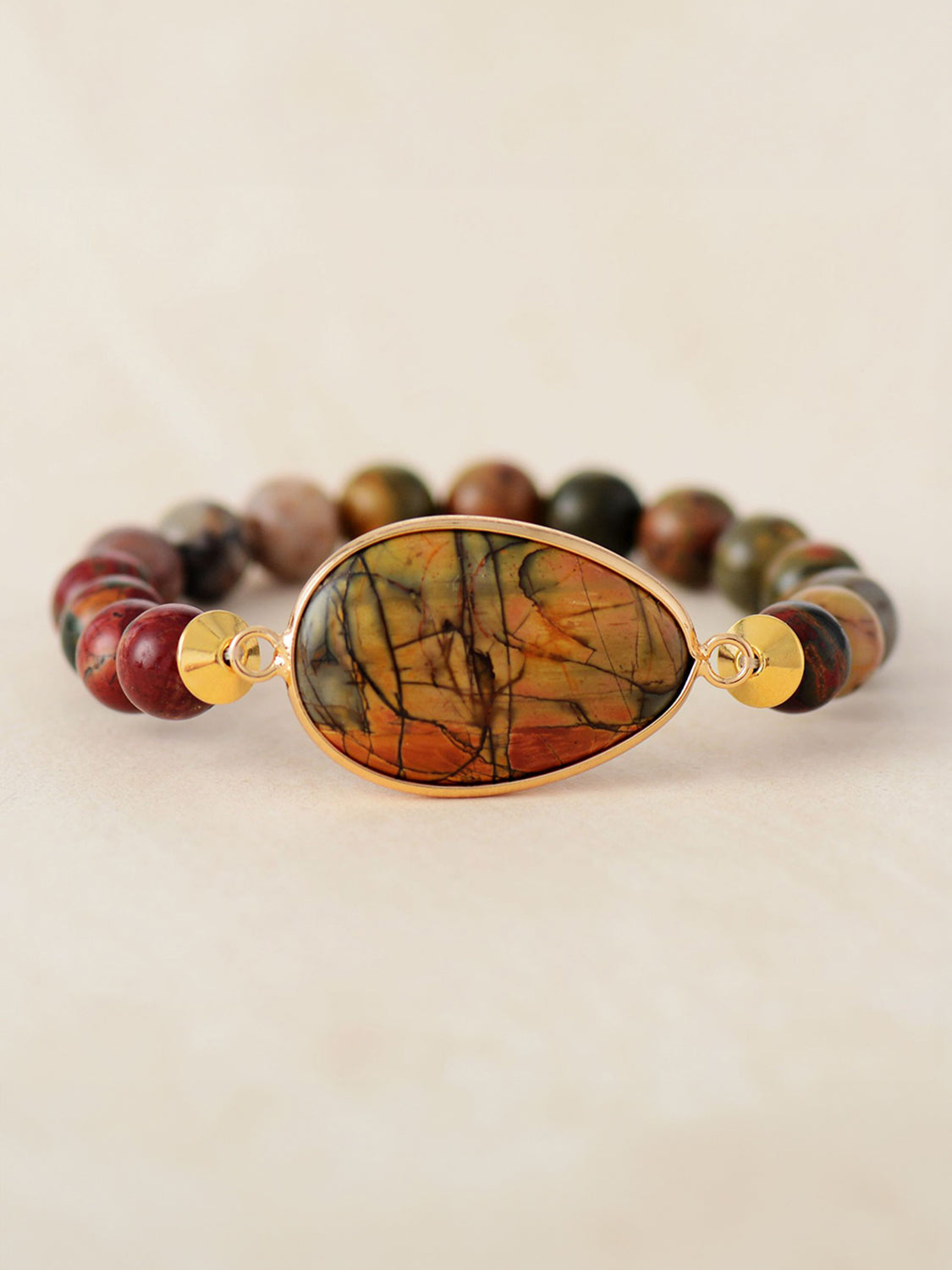 Geometrical Shape Beaded Bracelet BLUE ZONE PLANET