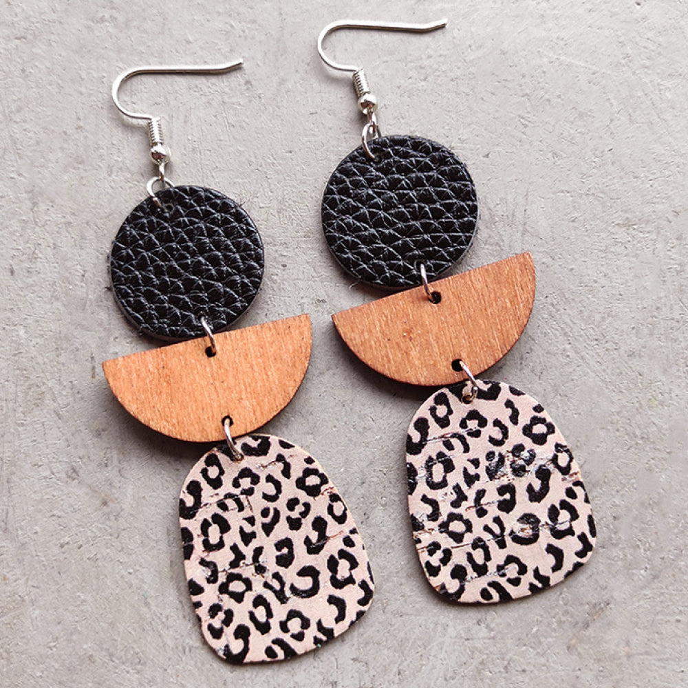 Geometrical Shape Dangle Earrings BLUE ZONE PLANET