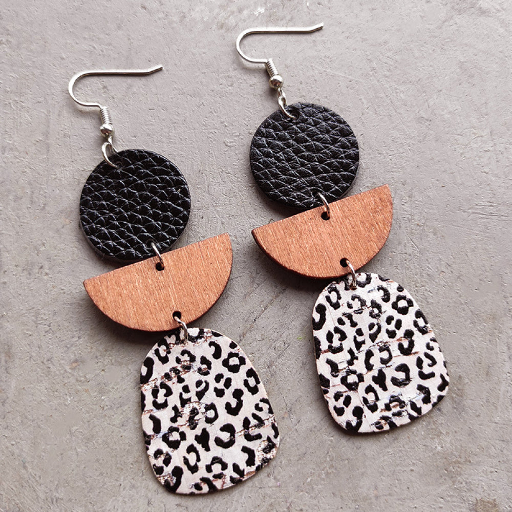 Geometrical Shape Dangle Earrings BLUE ZONE PLANET