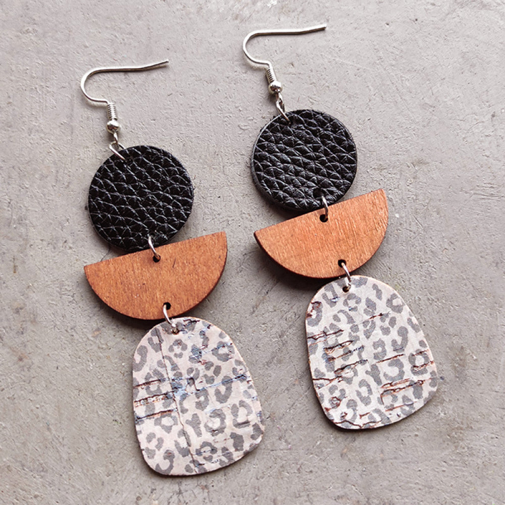 Geometrical Shape Dangle Earrings BLUE ZONE PLANET
