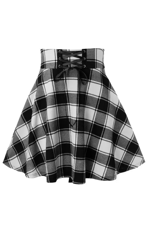 Giselle Mini Pleated Skirt, Grey