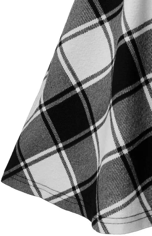 Giselle's A-Line Plaid Print Mini Skirt kakaclo