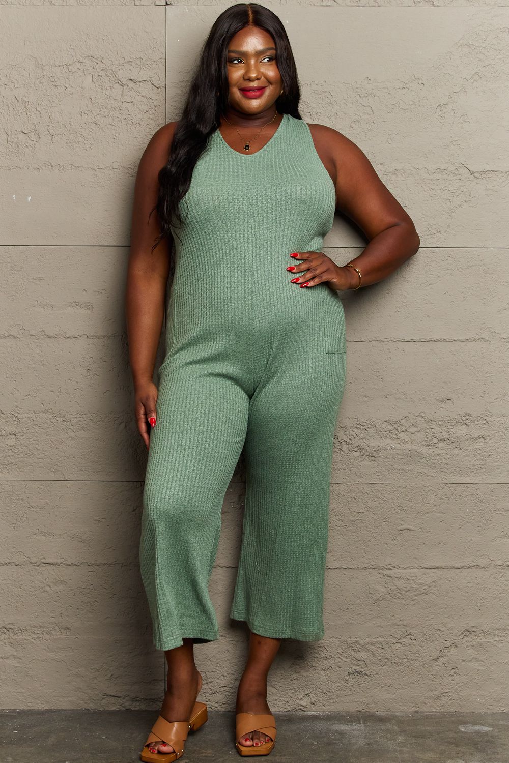 Openwork knitted jumpsuit - Women