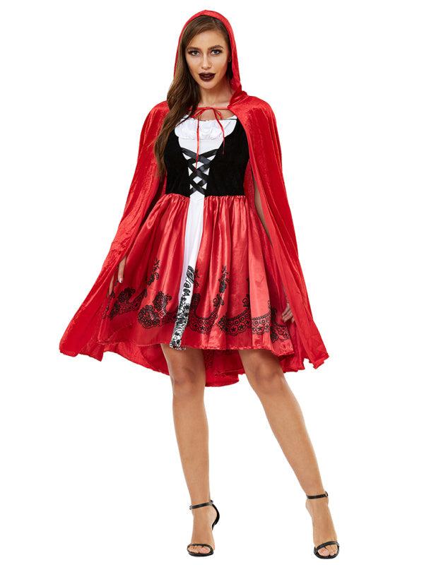 Halloween Cape Little Red Riding Hood Costume BLUE ZONE PLANET