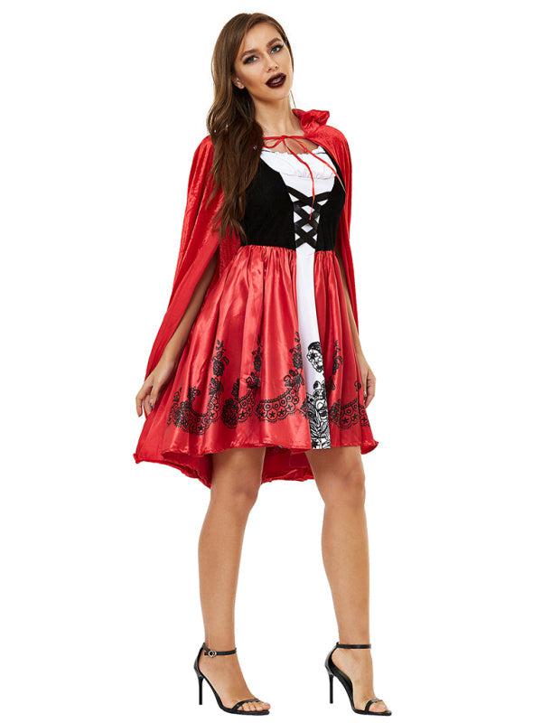 Halloween Cape Little Red Riding Hood Costume BLUE ZONE PLANET
