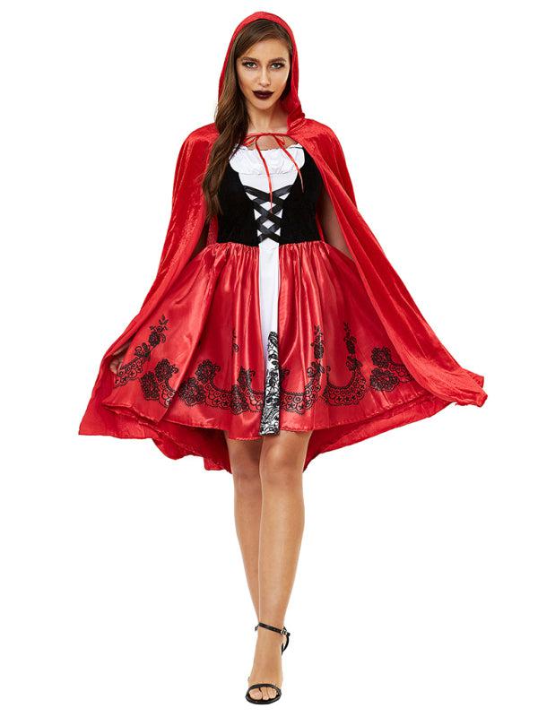 Halloween Cape Little Red Riding Hood Costume BLUE ZONE PLANET